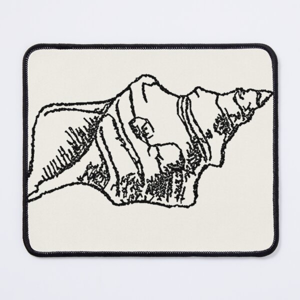 Item preview, Machine Embroidery, Beautiful Monochrome Embroidered Shell, 2, Stitch crafting, unique embroidered art designed and sold by RudolphBarnard.