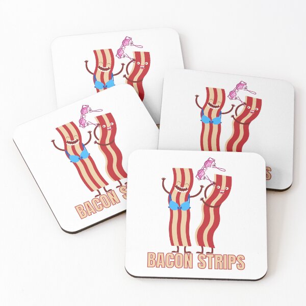 Item preview, Bacon Strips Funny Food Pun designed and sold by RichTeeDesigns.