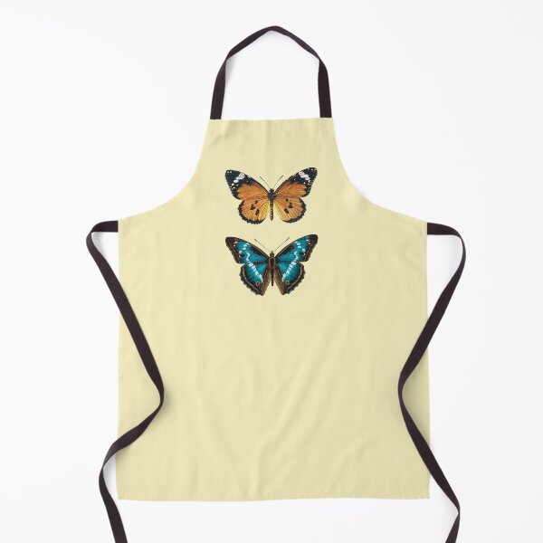 Item preview, Orange and blue butterfly chart (light yellow) designed and sold by Madame Memento.