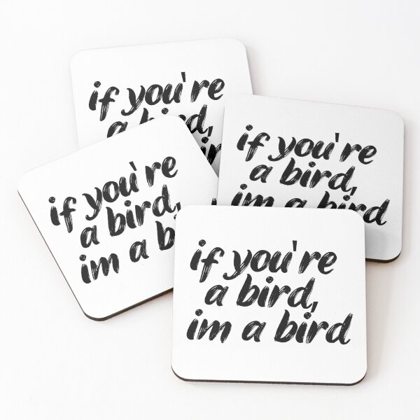 Item preview, if you're a bird i'm a bird. Life, Love, Quotes, Typography. designed and sold by Maricrism.