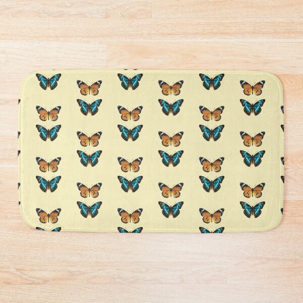 Item preview, Orange and blue butterfly chart (light yellow) designed and sold by Madame Memento.