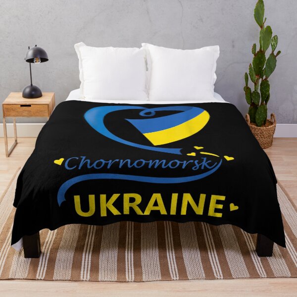 Item preview, Chornomorsk Ukraine National Flag Heart Emblem Crest designed and sold by amyadt77.