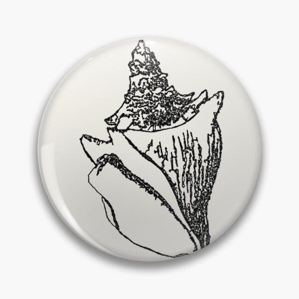 Item preview, Machine Embroidery, Beautiful Monochrome Embroidered Shell, 3, Stitch crafting, unique embroidered art designed and sold by RudolphBarnard.