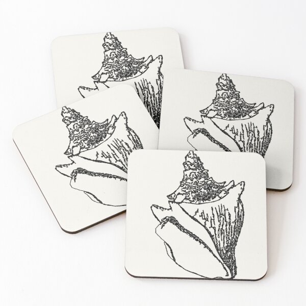 Item preview, Machine Embroidery, Beautiful Monochrome Embroidered Shell, 3, Stitch crafting, unique embroidered art designed and sold by RudolphBarnard.