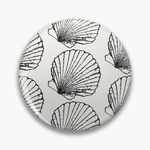 Item preview, Machine Embroidery, Beautiful Monochrome Embroidered Shell, 4, Stitch crafting, unique embroidered art designed and sold by RudolphBarnard.