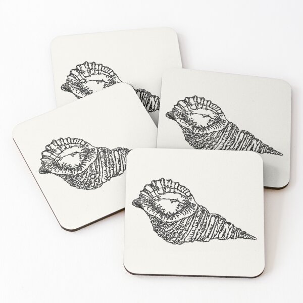 Item preview, Machine Embroidery, Beautiful Monochrome Embroidered Shell, 5, Stitch crafting, unique embroidered art designed and sold by RudolphBarnard.