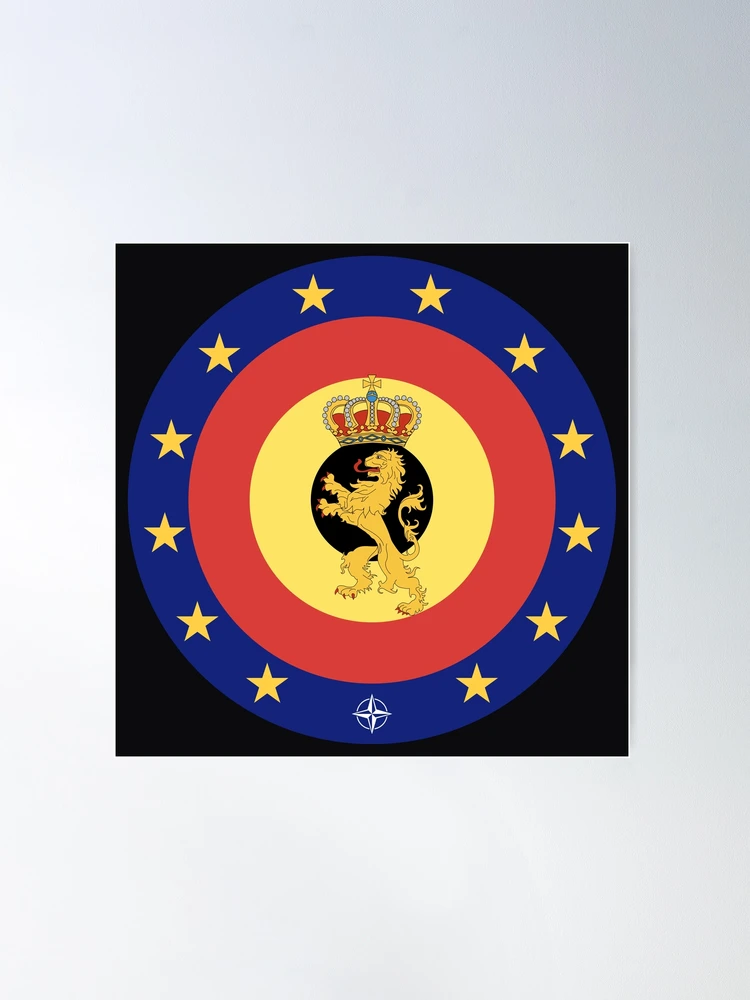 Sticker Blason Belgique Autocollant Forces Armées Belges