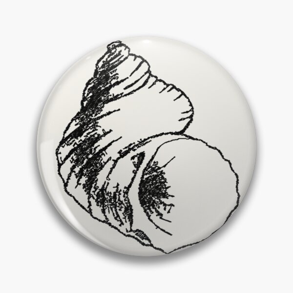 Item preview, Machine Embroidery, Beautiful Monochrome Embroidered Shell, 6, Stitch crafting, unique embroidered art designed and sold by RudolphBarnard.