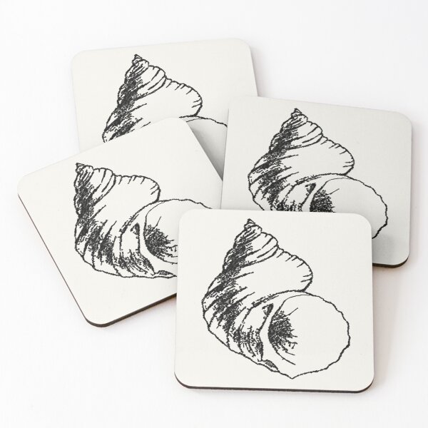 Item preview, Machine Embroidery, Beautiful Monochrome Embroidered Shell, 6, Stitch crafting, unique embroidered art designed and sold by RudolphBarnard.