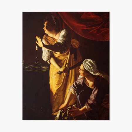 Aperçu de l'œuvre Judith et sa servante avec la tête d'Holopherne par Artemisia Gentileschi créée et vendue par AestheticsXarts.