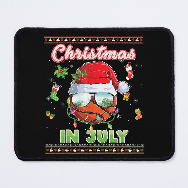 Item preview, Christmas In July Basketball Xmas Lights Santa Sunglasses designed and sold by amyadt77.