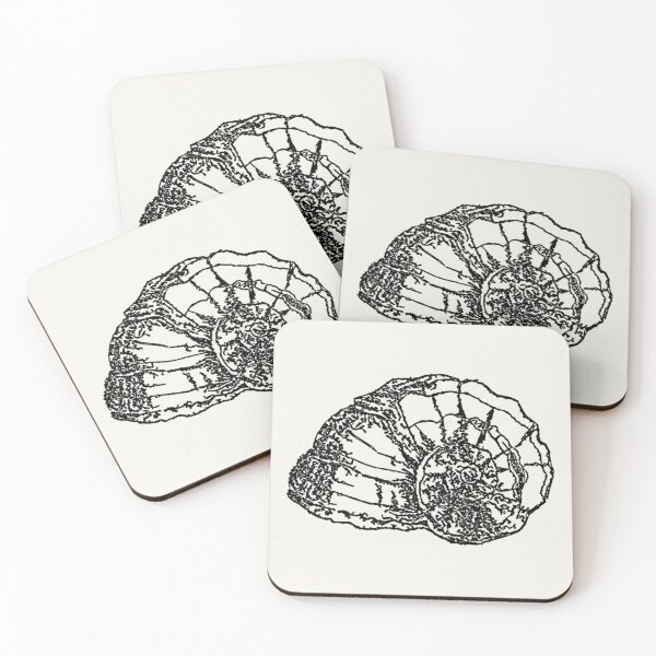Item preview, Machine Embroidery, Beautiful Monochrome Embroidered Shell, 7, Stitch crafting, unique embroidered art designed and sold by RudolphBarnard.