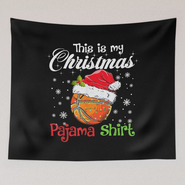 Item preview, This Is My Christmas Pajama Basketball 1 Santa Hat  designed and sold by amyadt77.