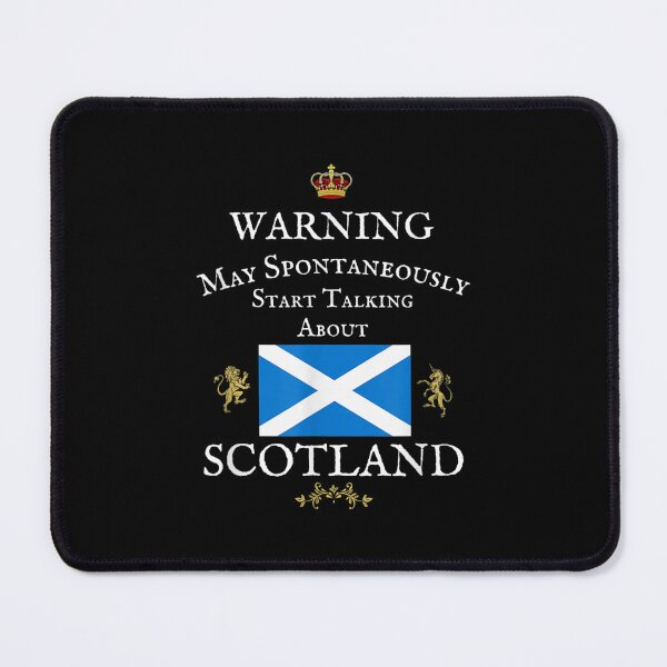Item preview, Warning May Spontaneously Talk Scotland Scottish Flag Crown  designed and sold by amyadt77.
