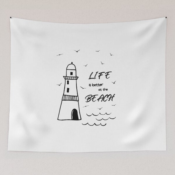 Item preview, Life is better at the beach | beach lover | seaside | summer | summertime designed and sold by S-and-W-4ever.