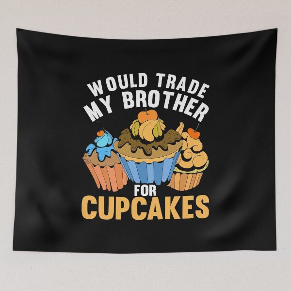 Item preview, Foodie Siblings Sweets Baking Sprinkles Cupcake designed and sold by bestshirtdesign.
