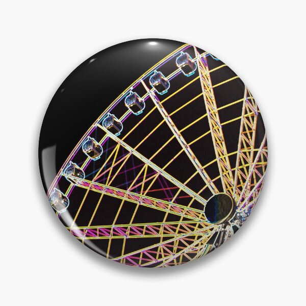 Item preview, Neon pop art of a ferris wheel designed and sold by Your Happy Life.