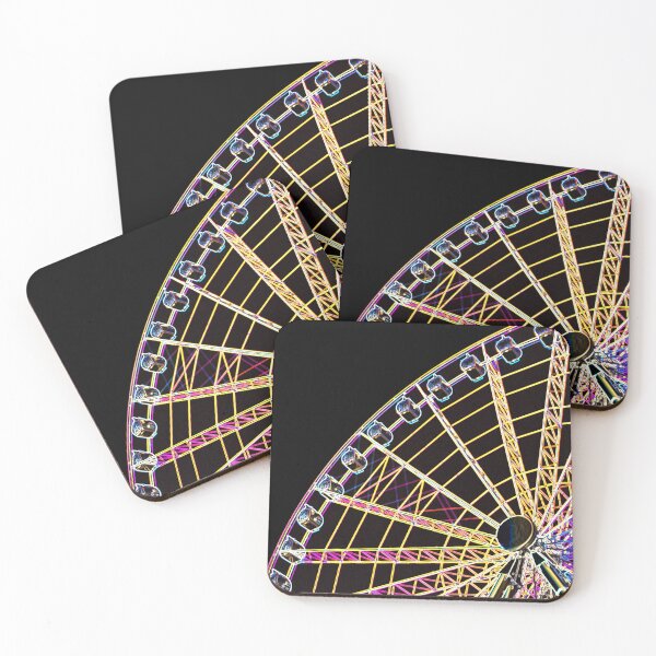 Item preview, Neon pop art of a ferris wheel designed and sold by Your Happy Life.