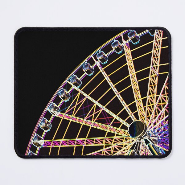 Item preview, Neon pop art of a ferris wheel designed and sold by Your Happy Life.