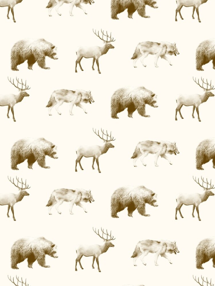 Wild Pattern // Brown by AmyHamilton