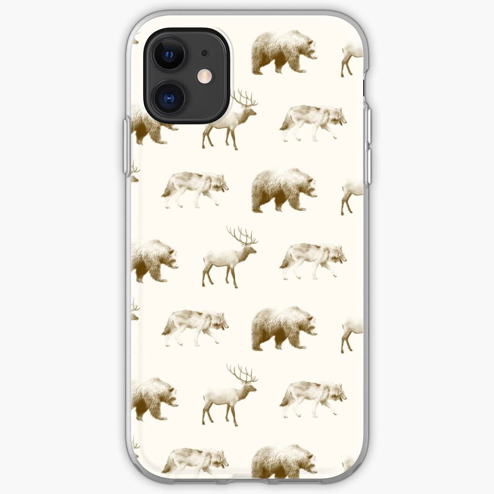 Wild Pattern // Brown iPhone Case & Cover