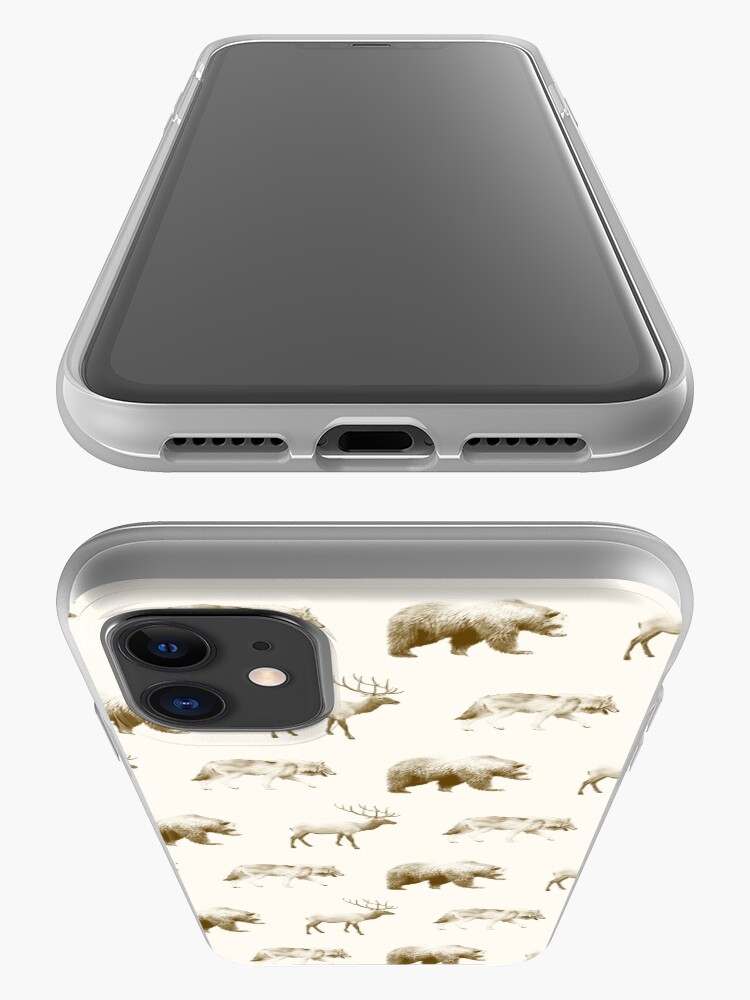 Alternate view of Wild Pattern // Brown iPhone Case & Cover