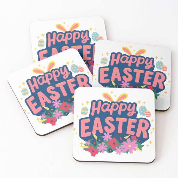 Item preview, Colorful Happy Easter Celebration Greetings Typography designed and sold by Cawaiico.