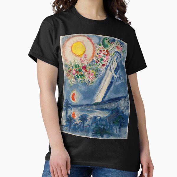 Item preview, Lovers in the Sky of Nice by Marc Chagall designed and sold by AestheticsXarts.