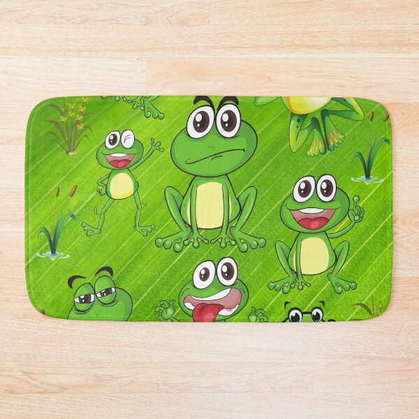 Item preview, Big Eyed Happy Frogs with cat tails designed and sold by tomorrowsart.