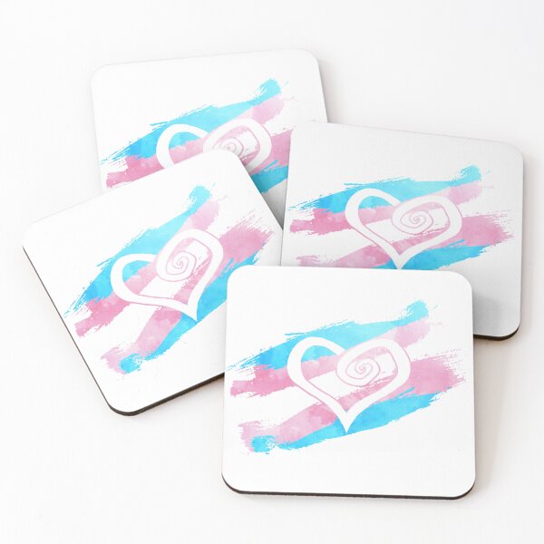 Item preview, Trans heart - Watercolor flag - LGBTQ love designed and sold by PraetorianX.