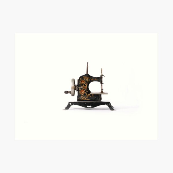 Child's Antique Sewing Machine Art Print