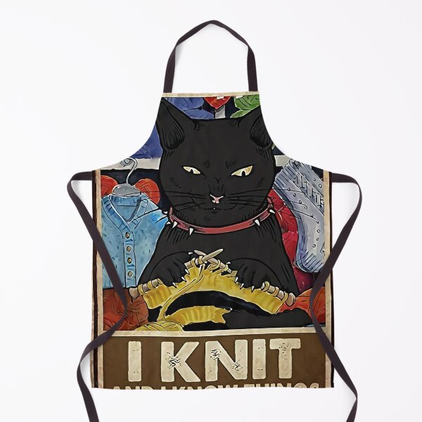 Artikelvorschau, gestrickte Katze entworfen und verkauft von Matthew Jackson.