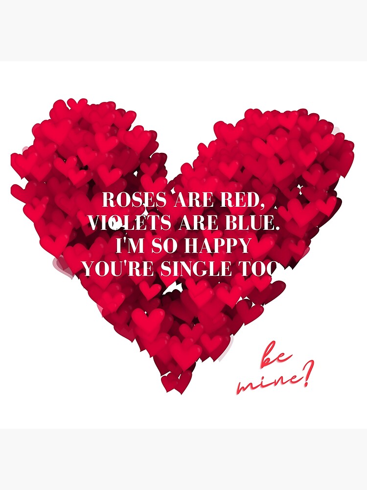 "ROSES ARE RED VALENTINE POEM" Poster by keenikai Redbubble