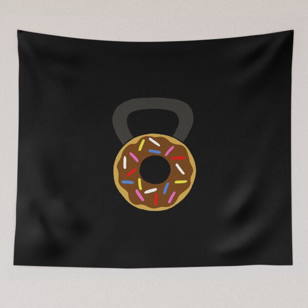 Item preview, Donut Kettlebell Zipped Hoodie designed and sold by nylaphilli.