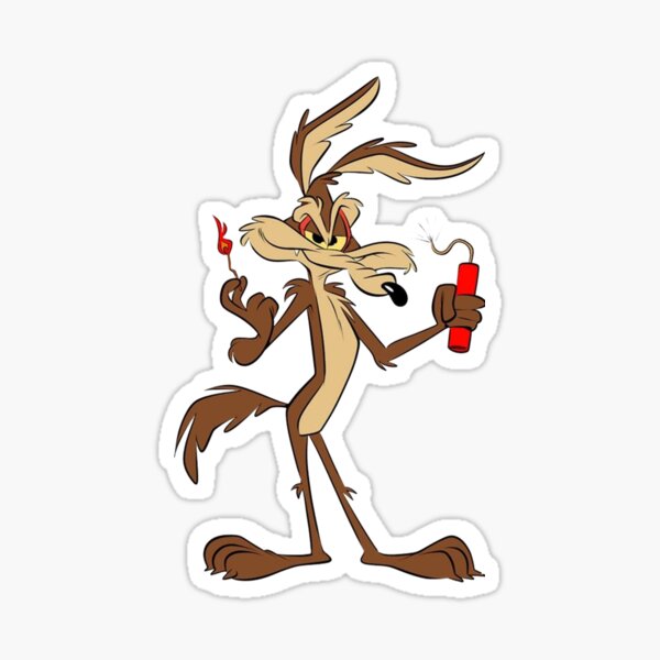 Le trou de Danger Coyote Sticker