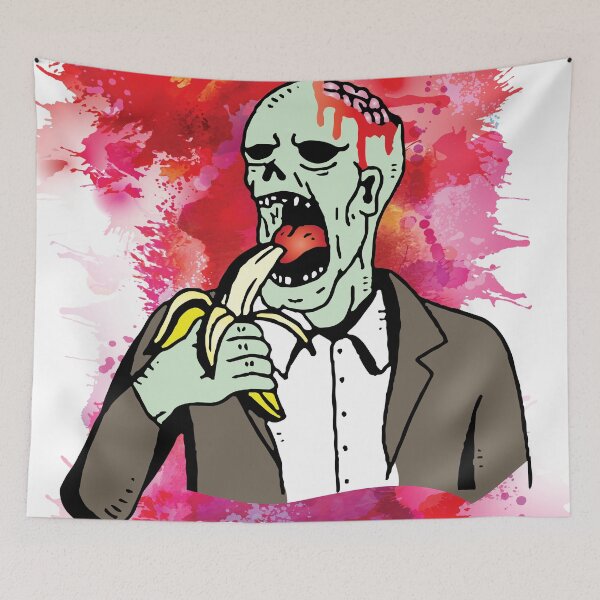Item preview, vegan zombie eating fruits and vegetables designed and sold by XXgooddeedXX.