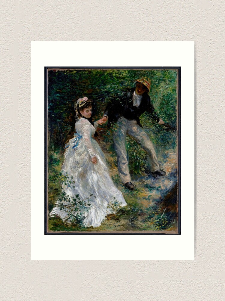 Canvas Print, Wall Art, Antique Artwork Reproduction, 18x24 Inch, La Promenade top by Pierre-Auguste Renoir 1906