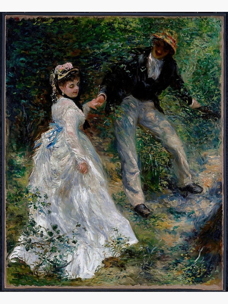 Canvas Print, Wall Art, Antique Artwork Reproduction, 18x24 Inch, La Promenade top by Pierre-Auguste Renoir 1906