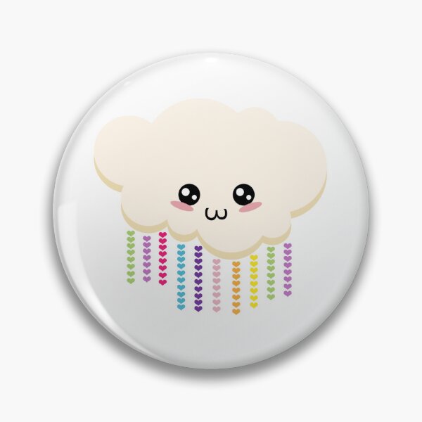 Item preview, Shy Kawaii Cloud with Hearts designed and sold by Adidit.