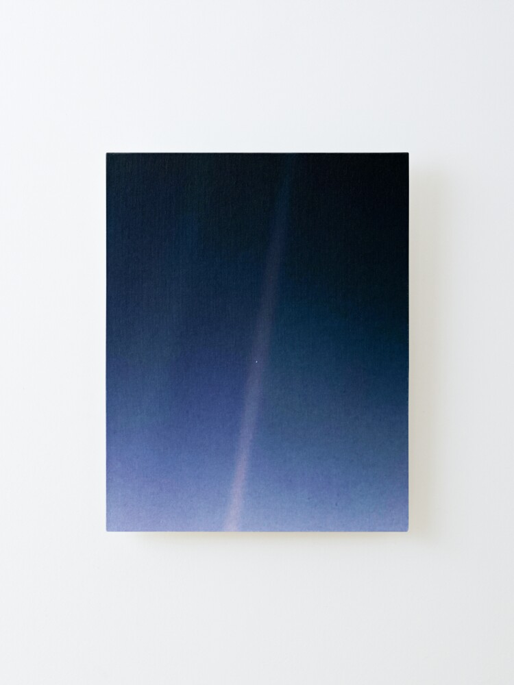 Alternate view of Pale Blue Dot — Voyager 1 ⛔ 2020 revision Mounted Print