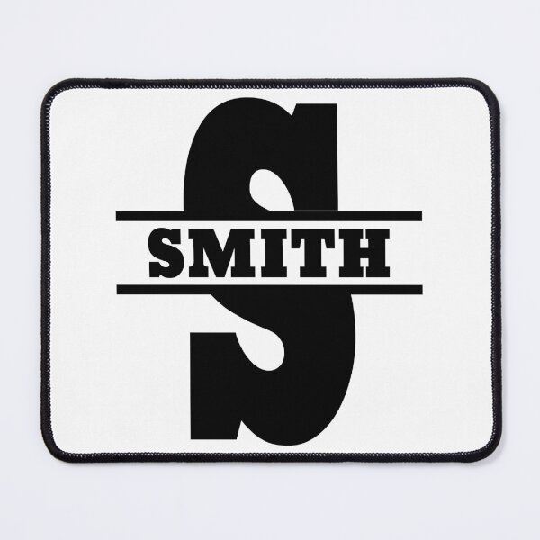 Item preview, Smith Split Letter Monogram (Black On White) designed and sold by rgbguy.