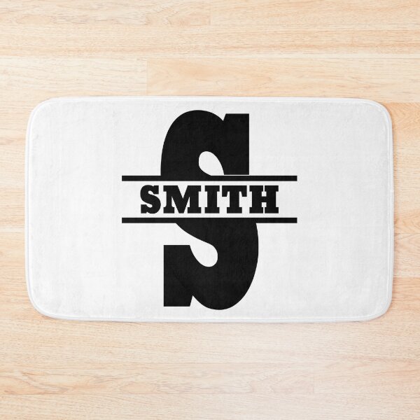 Item preview, Smith Split Letter Monogram (Black On White) designed and sold by rgbguy.