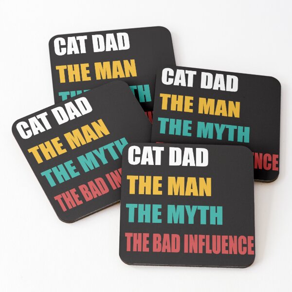 Item preview, Cat Dad The Man The Myth The Bad Influence designed and sold by verdecuddly.