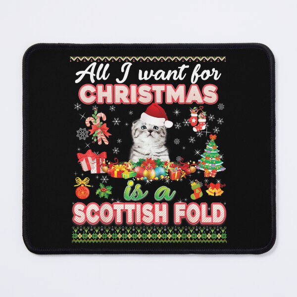 Item preview, All I Want For Christmas Is A Scottish Fold Cat Sweater Ugly designed and sold by amyadt77.