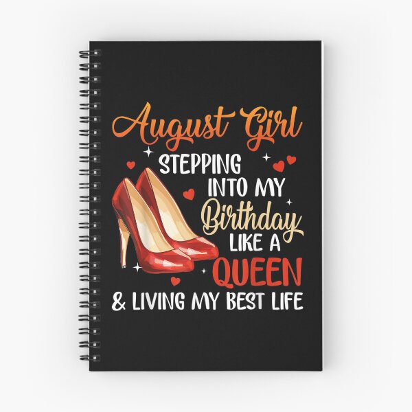Item preview, Womens August Girl Stepping Into My Birthday Like A Queen  designed and sold by amyadt77.