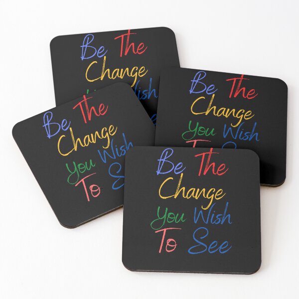 Item preview, Be The Change You Wish to See - Affirmation Message Classic T-Shirt designed and sold by bahdsgraphic.