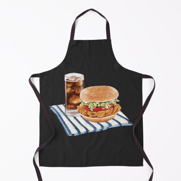 Item preview, Fried Chicken Burger and Soft Drink designed and sold by Alicia Chee.