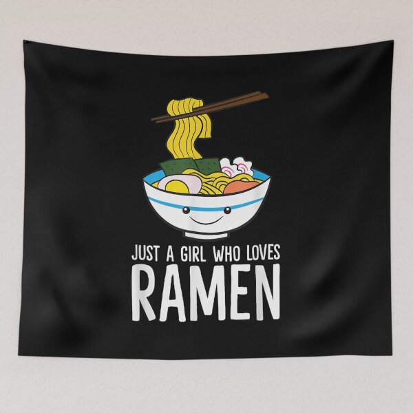 Item preview, Just A Girl Who Loves Ramen  designed and sold by aprilsav.
