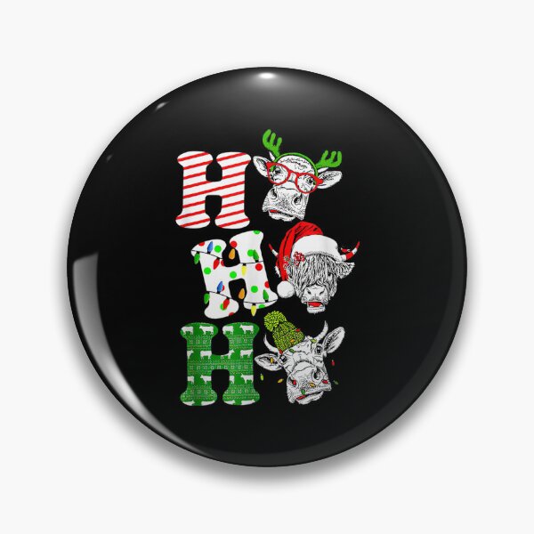 Item preview, Ho Ho Ho Sa Nta Claus Cow Lovers Christmas  designed and sold by aprilsav.