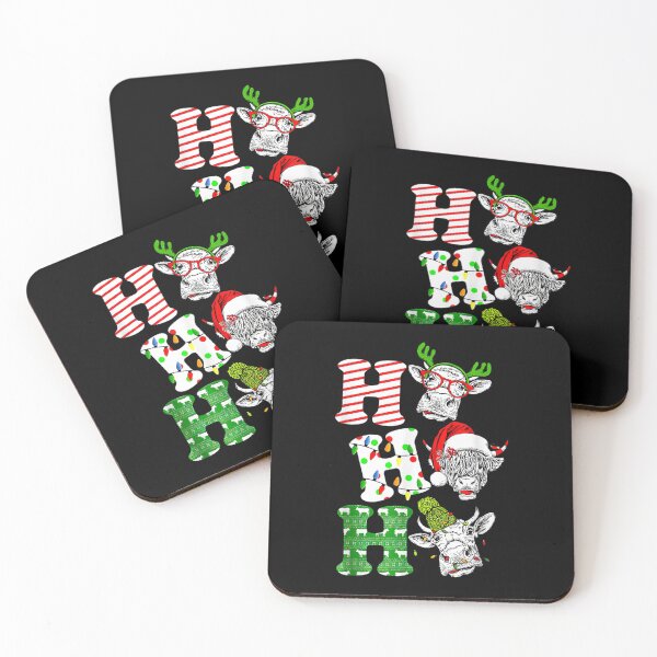 Item preview, Ho Ho Ho Sa Nta Claus Cow Lovers Christmas  designed and sold by aprilsav.
